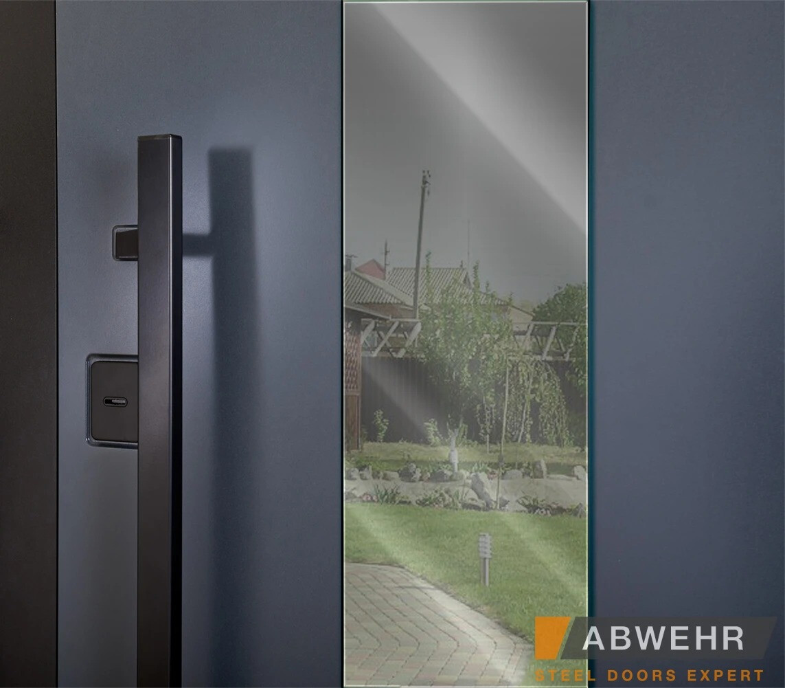 Вхідні двері ABWEHR (Абвер) Колекція "Cottage"модель "UFO Black" фото 4 | Соло Двері