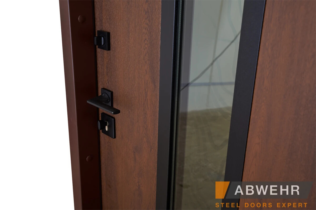 Вхідні двері ABWEHR (Абвер) Колекція "Bionica"модель "Paradise Glass" фото 4 | Соло Двері