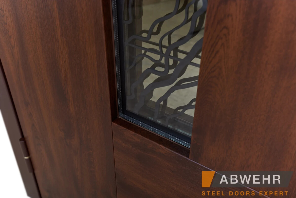 Вхідні двері ABWEHR (Абвер) Колекція "Bionica"модель "Paradise Glass" фото 5 | Соло Двері