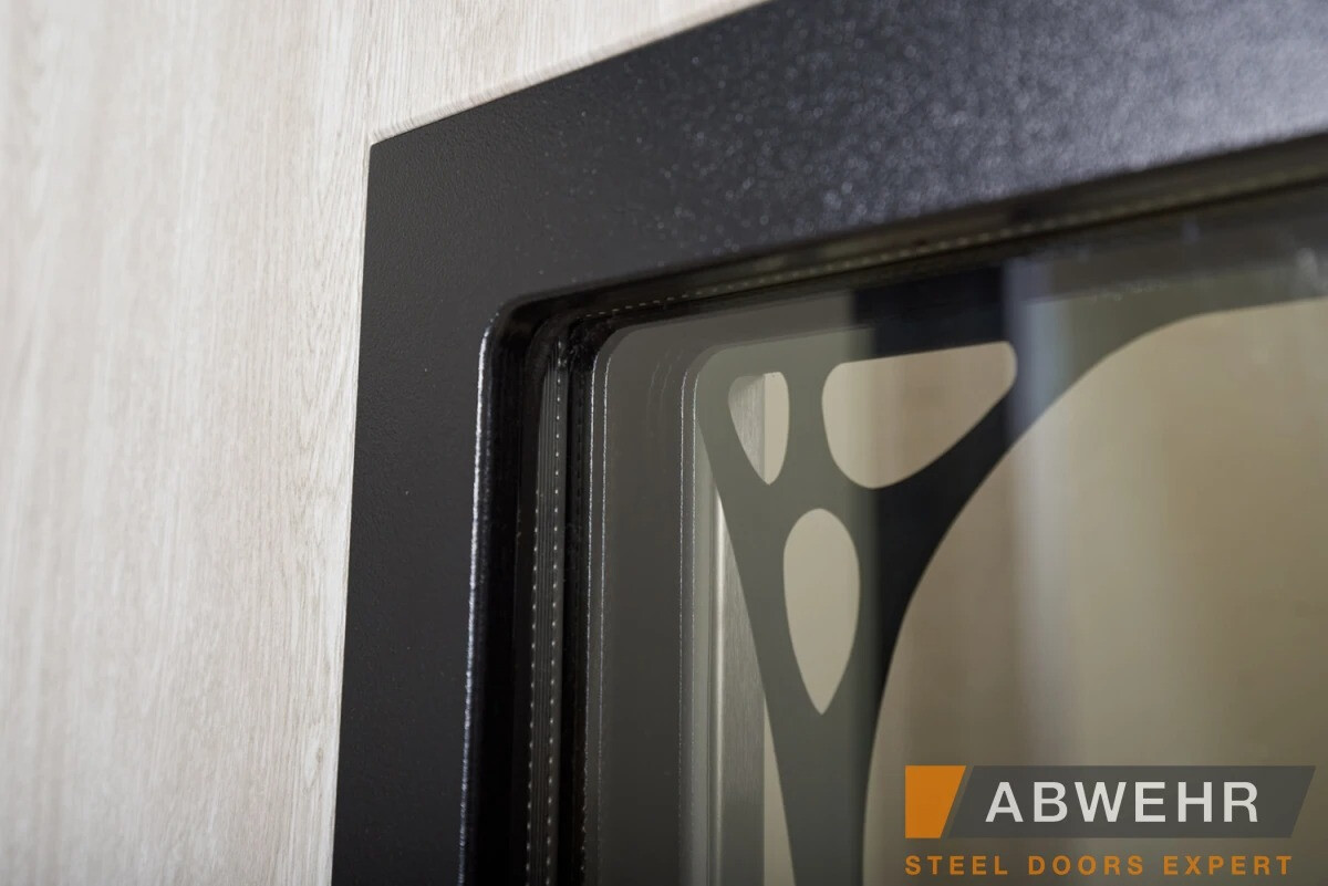 Вхідні двері ABWEHR (Абвер) Колекція "Defender"модель "Solid Glass" фото 6 | Соло Двері