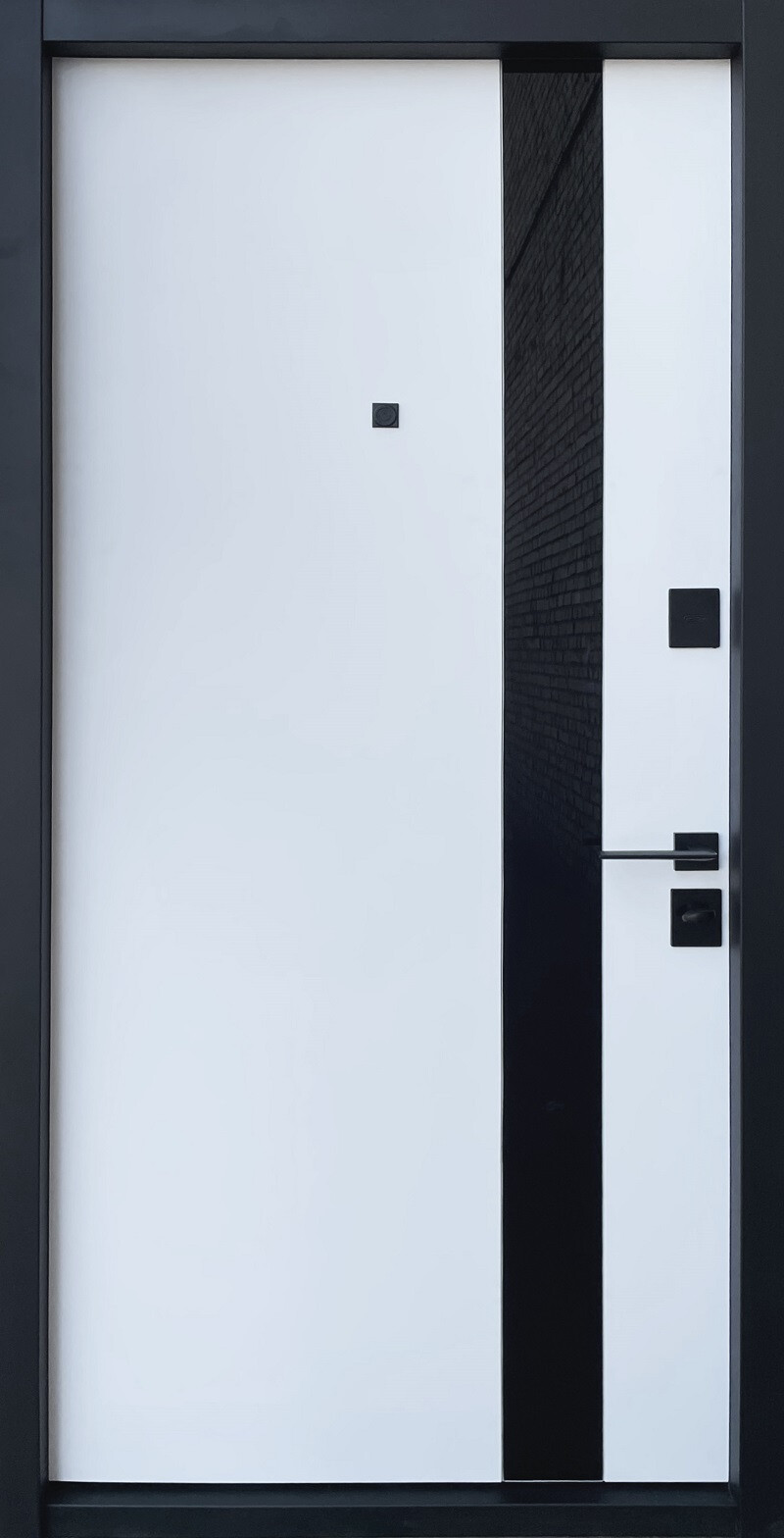 Вхідні двері STRAJ (Страж) Колекція Standart модель Slim S Glass-A фото 2 | Соло Двері
