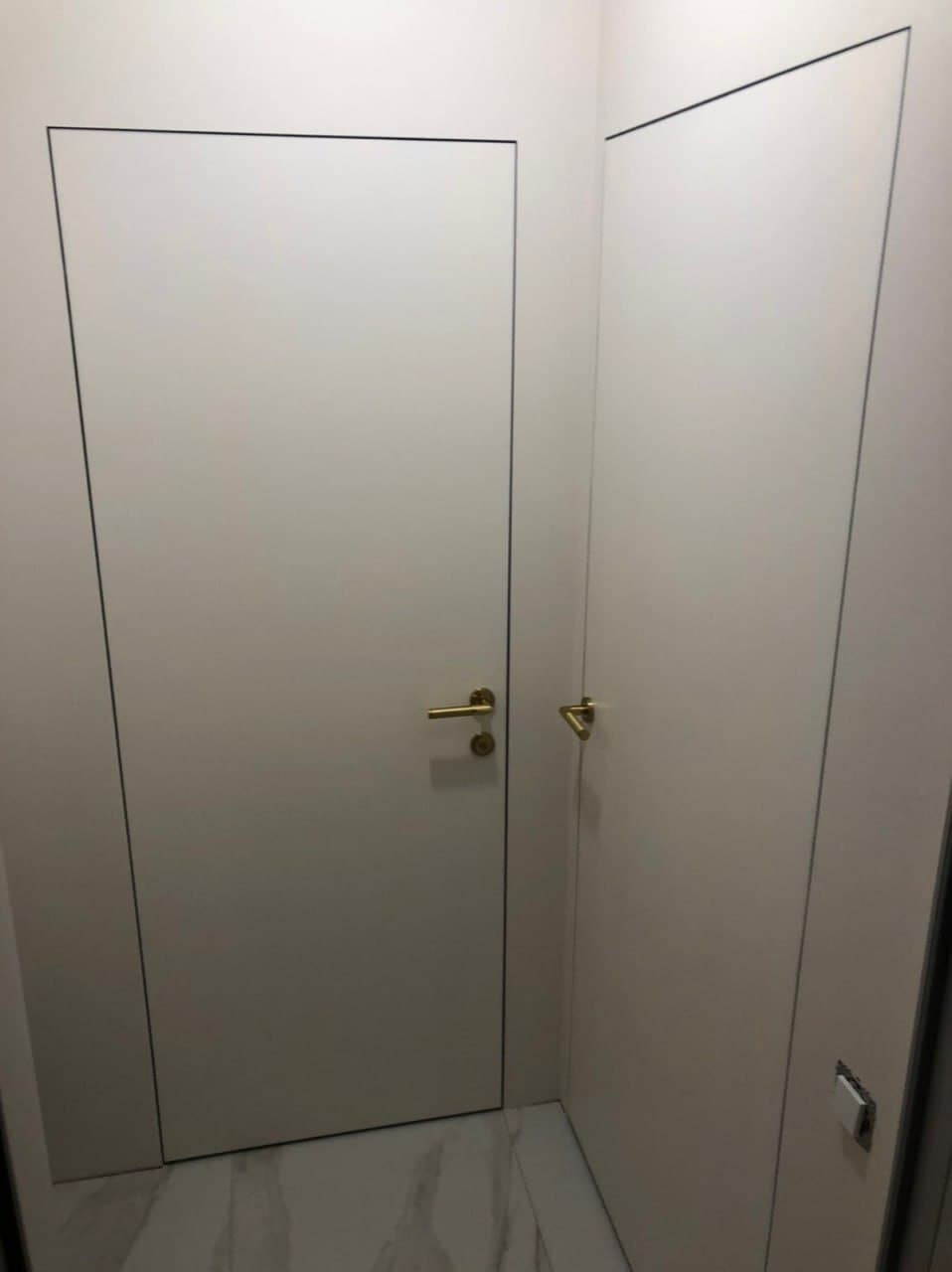 Двері міжкімнатні прихованого монтажу Monodoor грунтовані фото 1 | Соло Двері