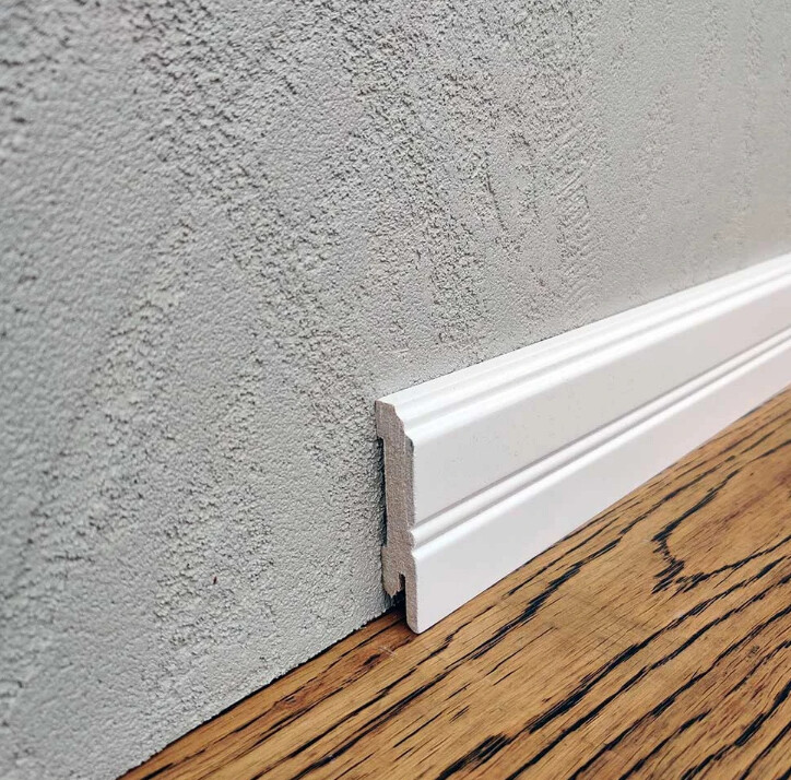 Плінтус підлоговий  MDF Білий  LightForm 60мм RAL 9003 фабрики KLUCHUK фото 1 | Соло Двері